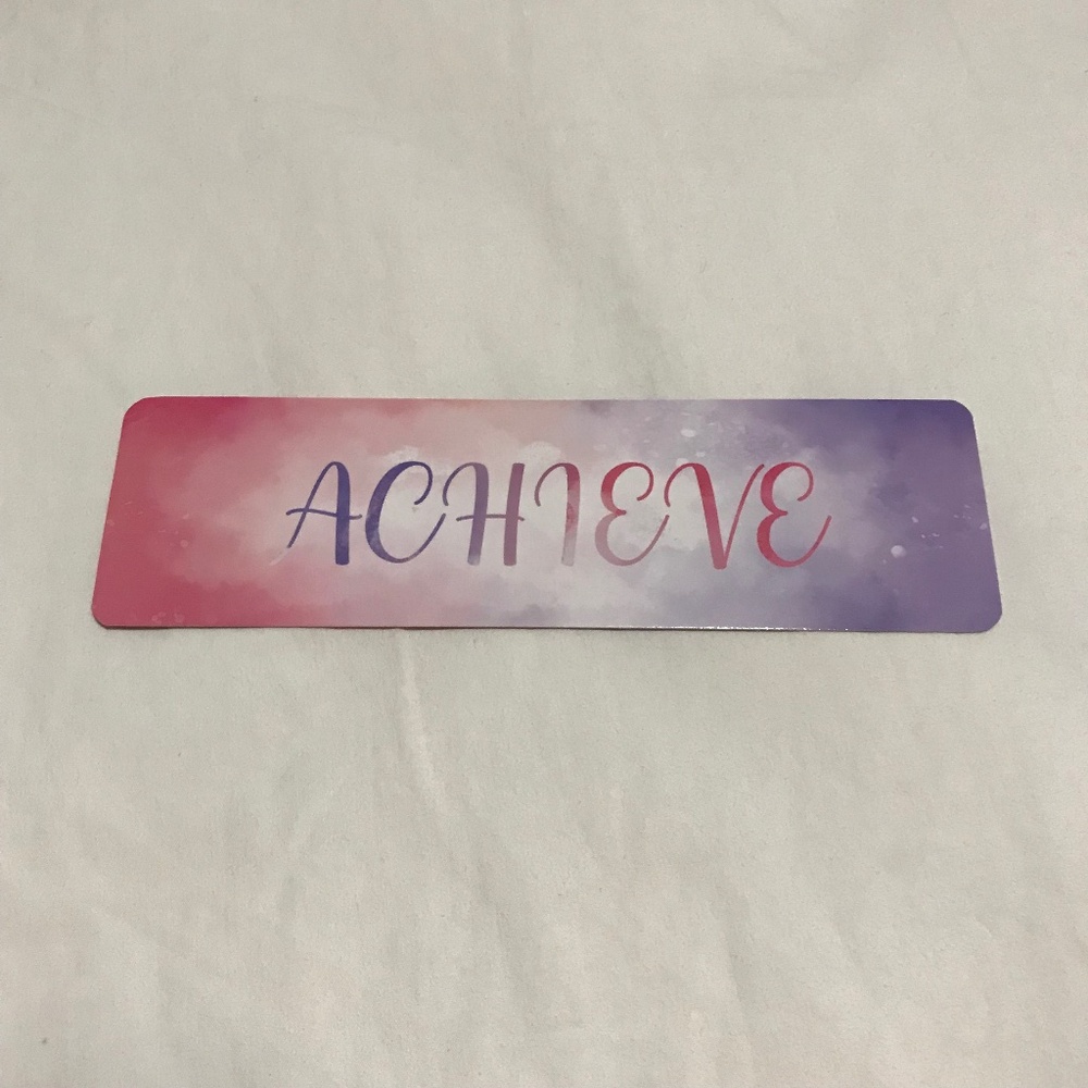 Achieve Bookmark Double Sided Difficult Roads Lead Beautiful Destinations Ombre